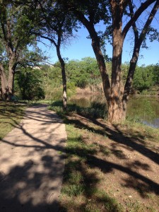 First morning in San Angelo, taking a walk along the Concho River....